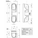 Fermod 1473 composite hinge drawing