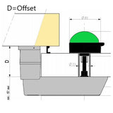 Coldroom door offset drawing