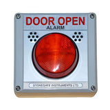 Stonegate Door open alarm with red beacon