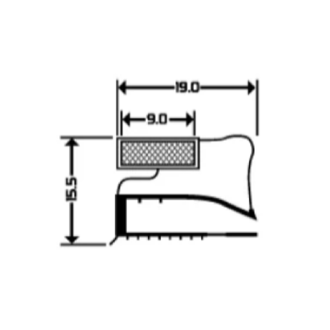 TSC3018F Magnetic Gasket Drawing